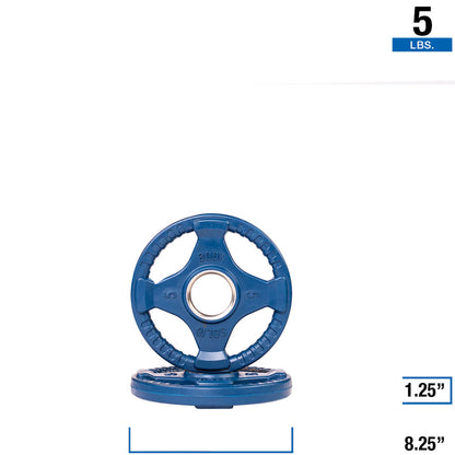 Body-Solid Olympic Color Grip Weight Plates, SHIPPING INCLUDED