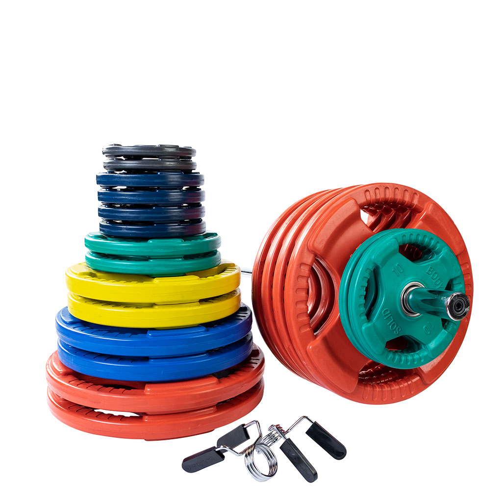 Body-Solid color rubber grip Olympic plates