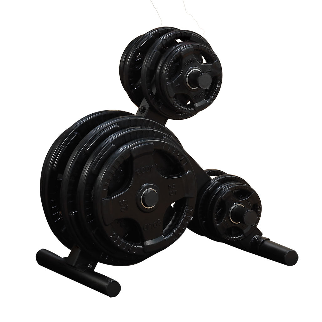 Body-Solid EZ-Load Weight Tree for Olympic Weight Plates - with plates