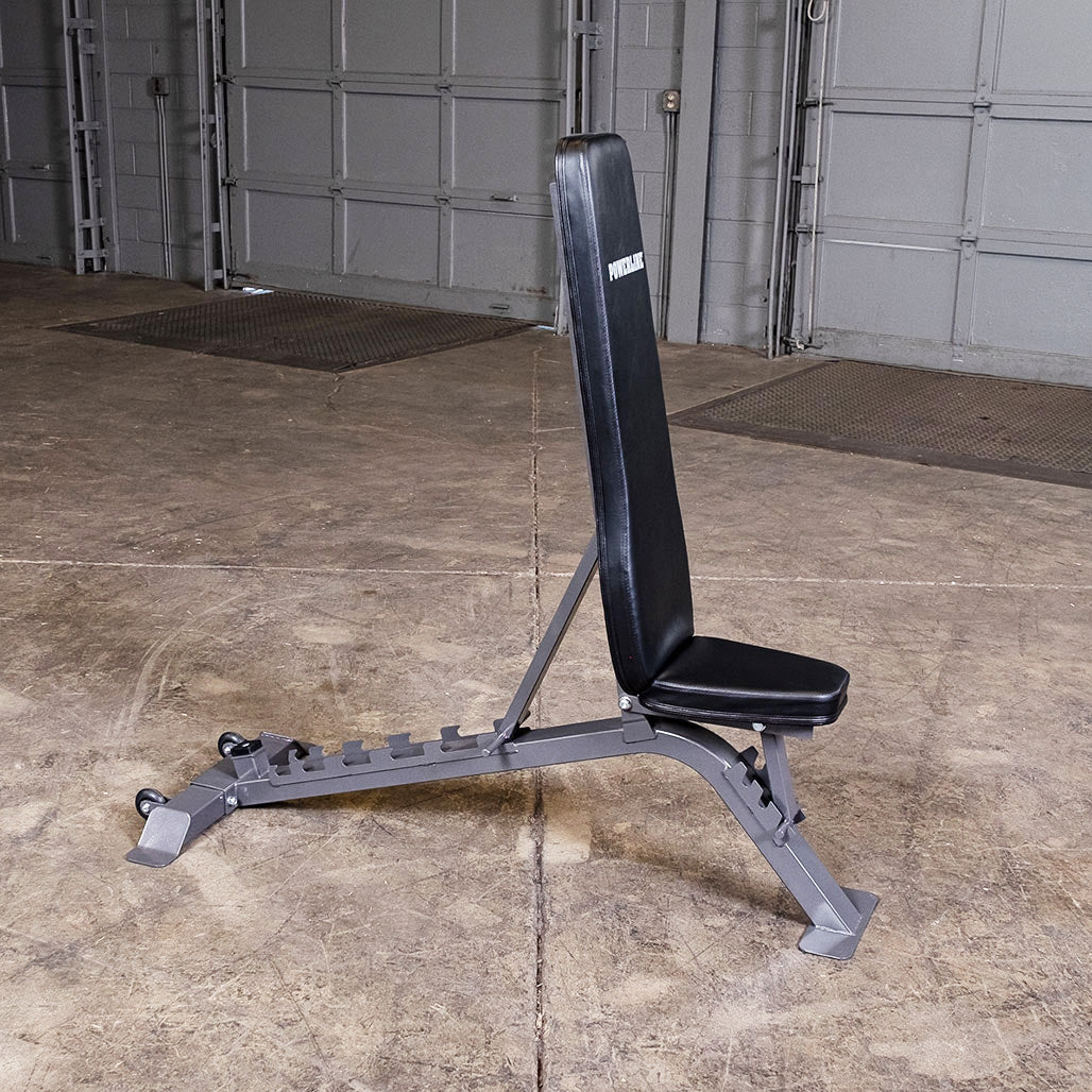 Powerline PFI150 Flat-Incline Bench with Adjustable Back Pad and Seat - Seat detail
