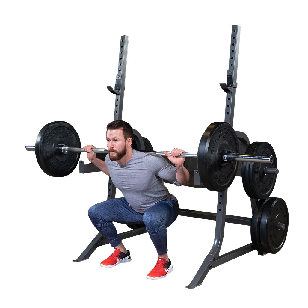 Powerline PMP150 multi-press rack side view