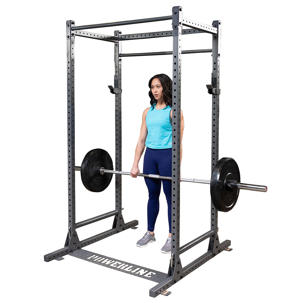 Powerline PPR1000 Power Rack, 2inch x 2inch 14-gauge Steel Frame - angled view