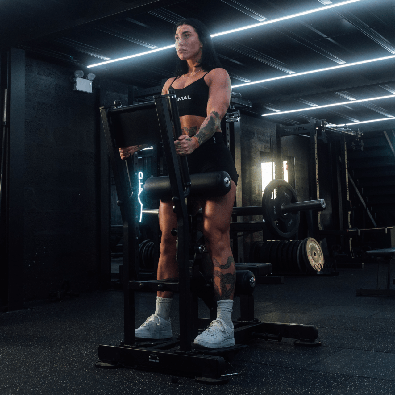 Plate Loading Standing Hip Thrust