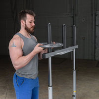 Powerline Vertical Leg Press, Space Saving with Extra Thick Pads