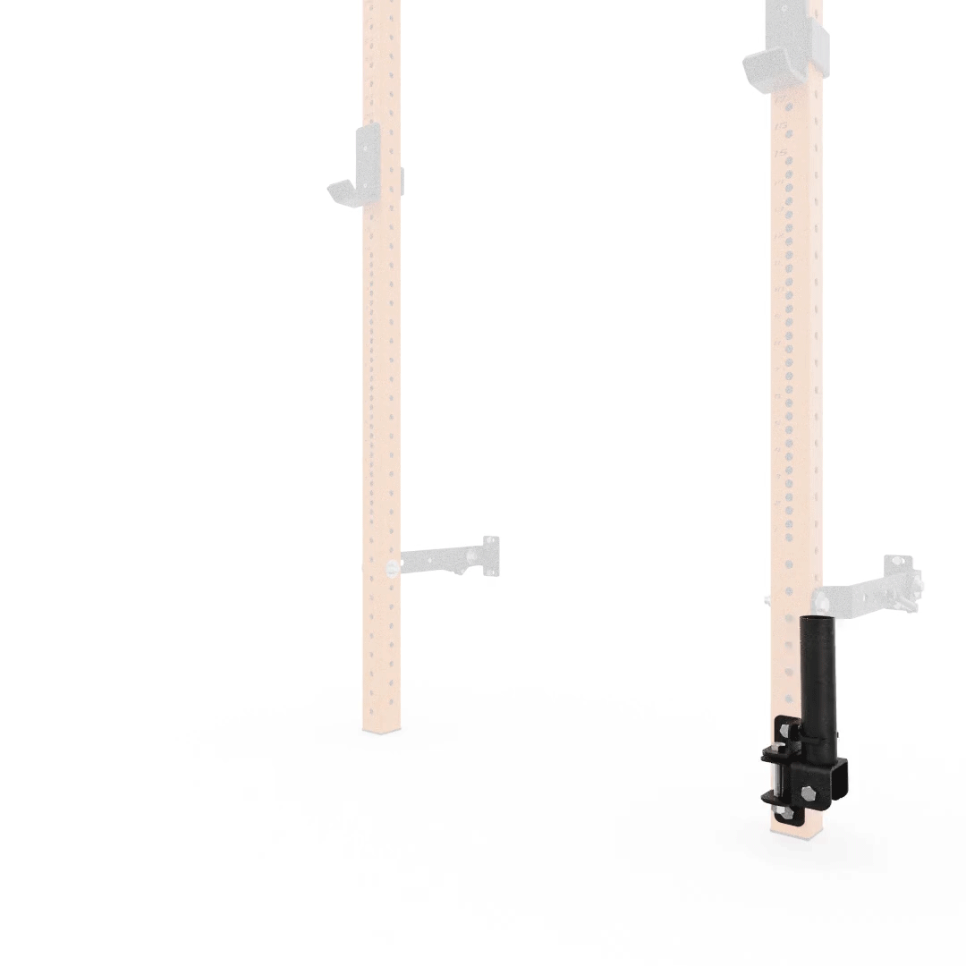 PRx Profile Landmine Attachment showing its full pivot range of motion