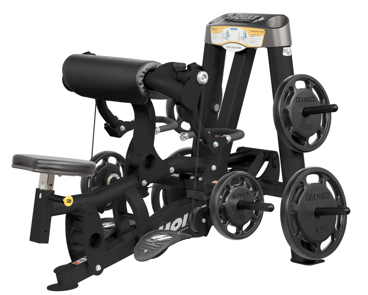 Hoist Fitness ROC IT Plate Loaded Preacher Biceps Curl RPL-5102