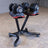 SDBX adjustable dumbbells on stand