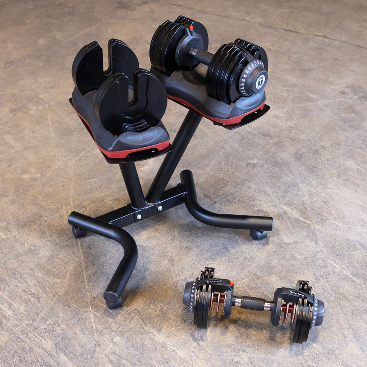 Body-Solid Tools 調節可能ダンベル ペア、11 ポンド～ 66 ポンド。
