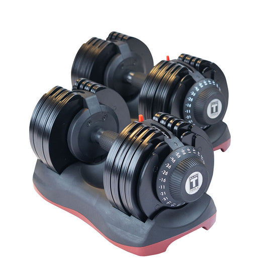 Body-Solid Tools Adjustable Dumbbell Pair, 11 lb. to 66 lb.