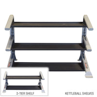 Pro ClubLine Modular Storage Rack with Kettlebell Tiers