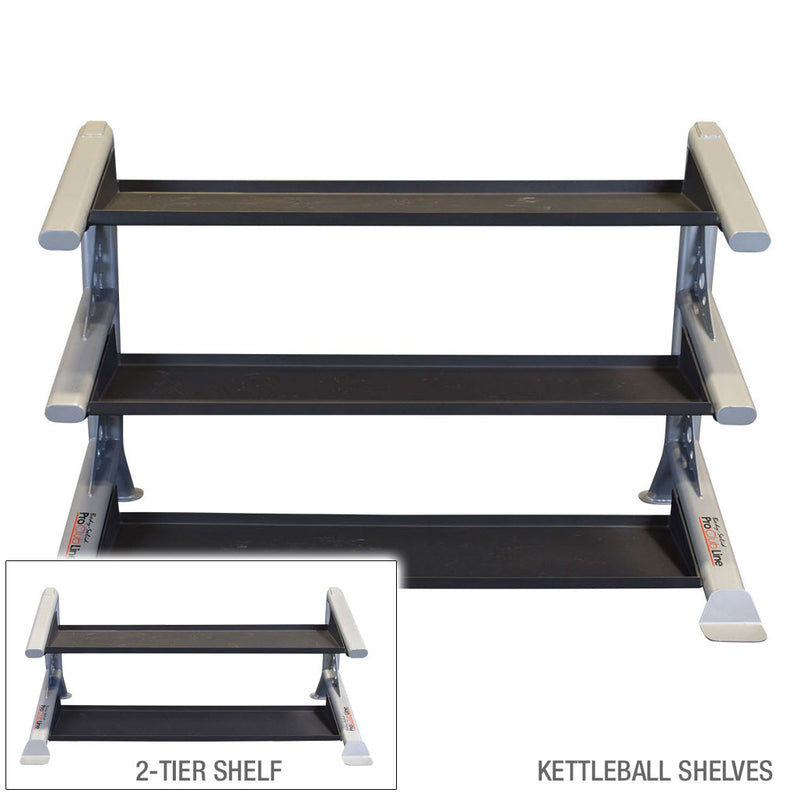 Pro ClubLine Modular Storage Rack with Kettlebell Tiers