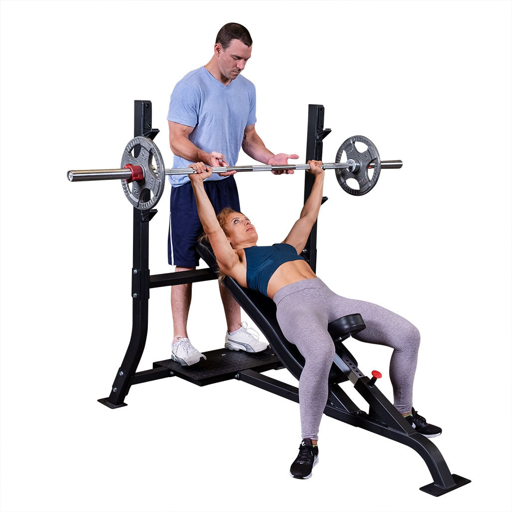 Pro ClubLine SOIB250 incline bench side view