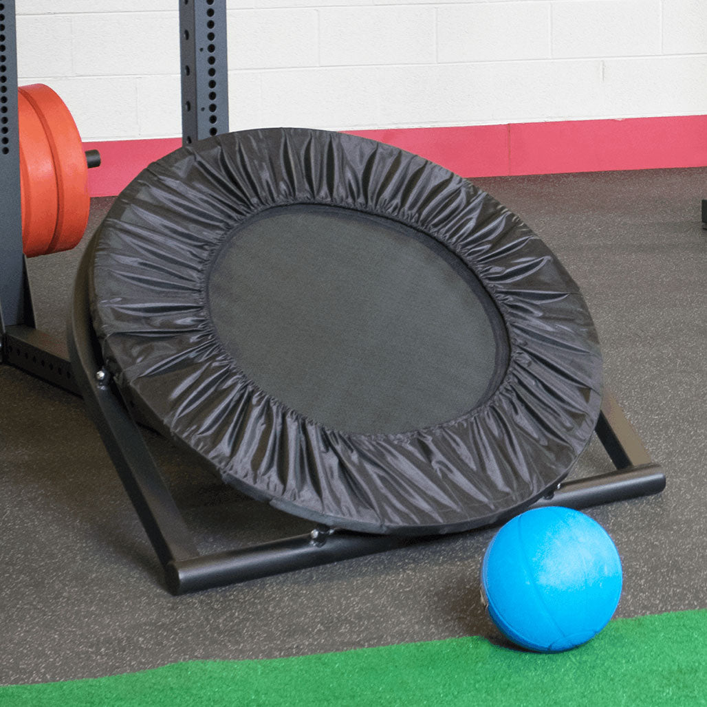 SR-REB ball rebounder mounted on SPR1000 power rack