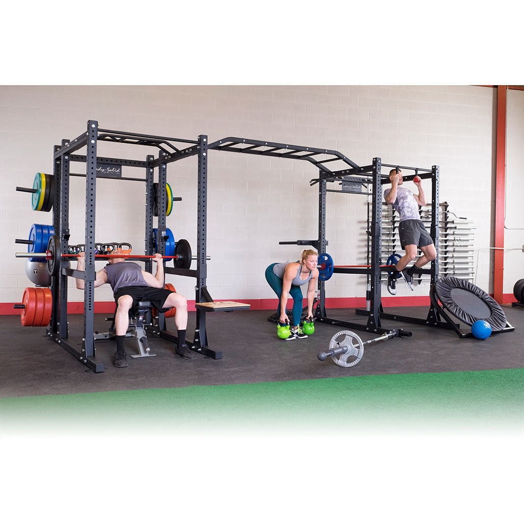 Body-Solid Pro ClubLine Double SPR1000 Power Racks with Monkey Bars