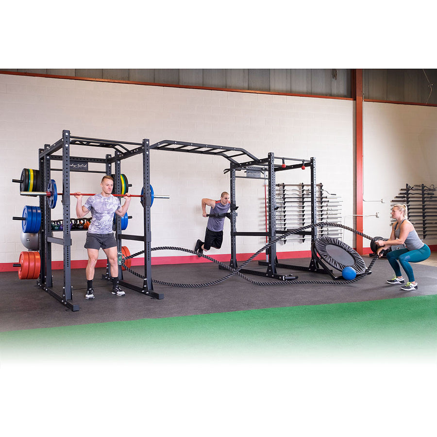 Body-Solid Pro ClubLine Double SPR1000 Power Racks with Monkey Bars