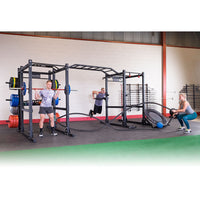 Body-Solid Pro ClubLine Double SPR1000 Power Racks, Rear Extensions, Monkey Bars