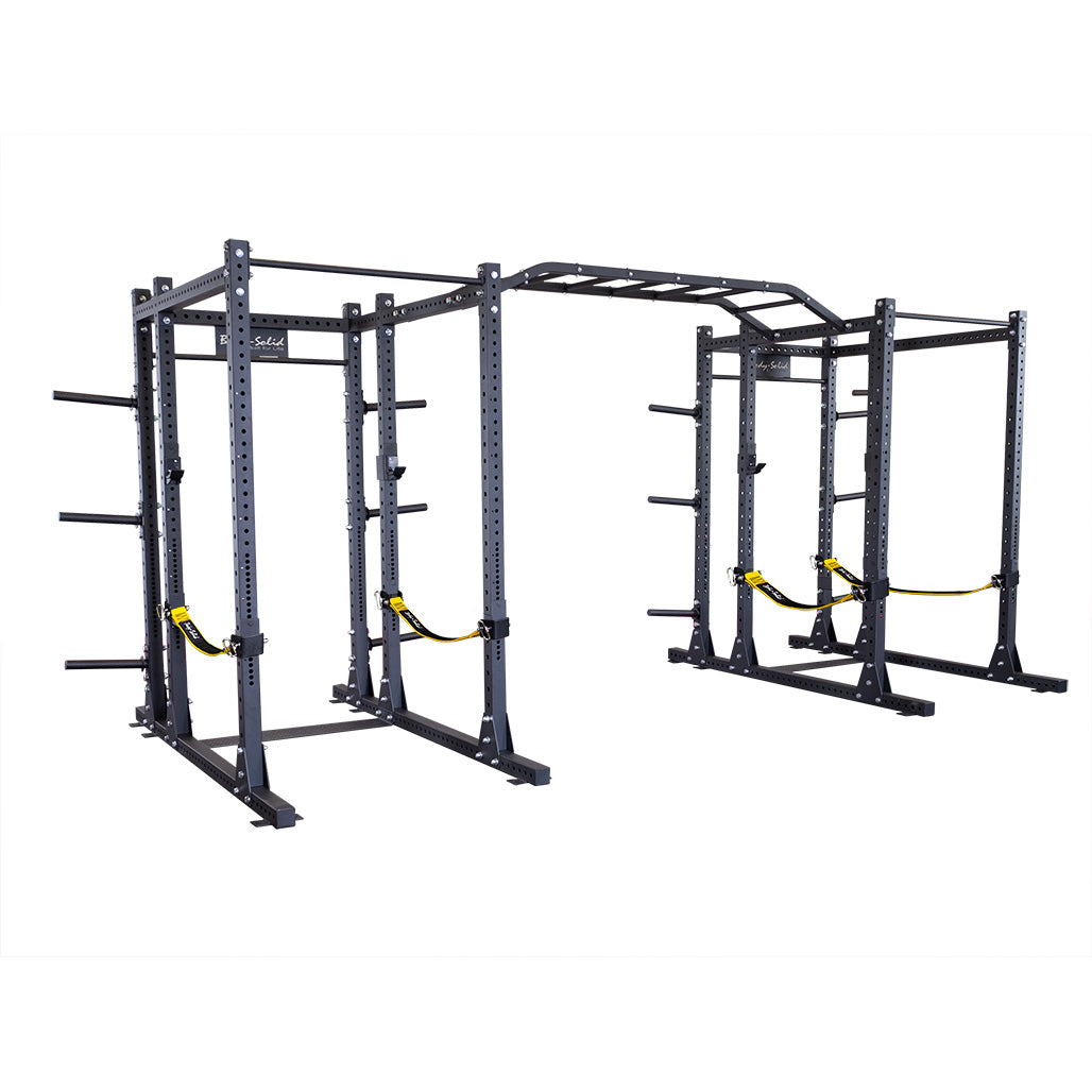 Body-Solid SPR1000SSDBBack double power racks with rear extensions
