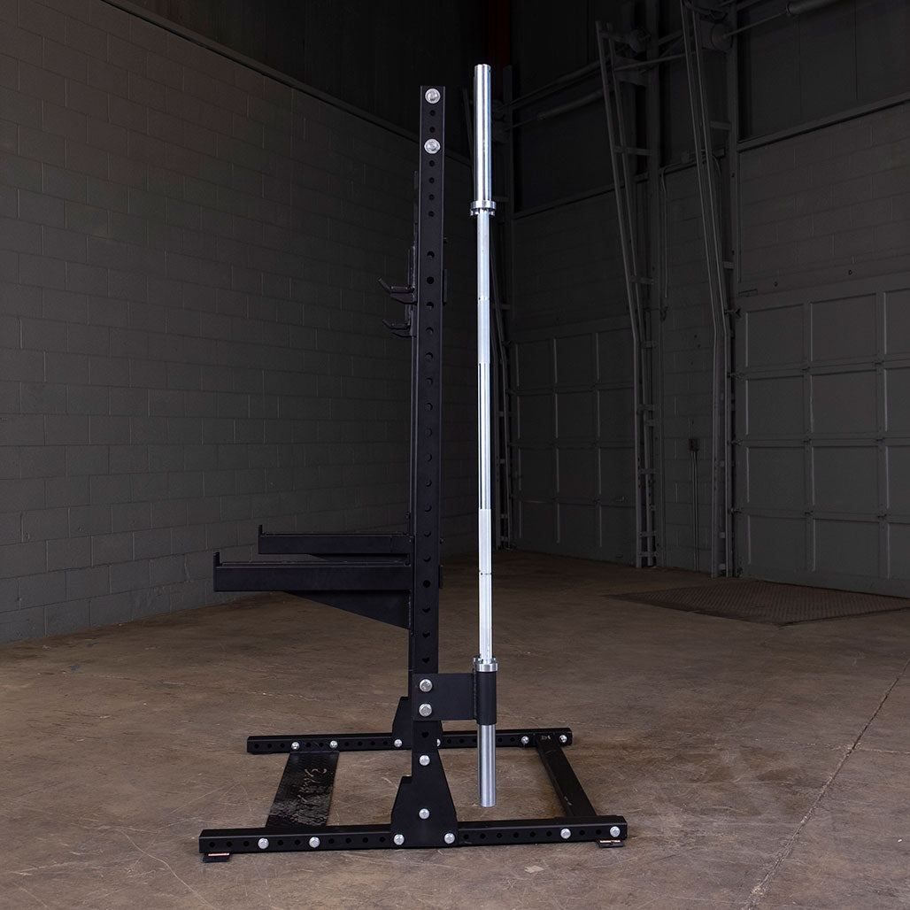 Pro ClubLine Dual Vertical Bar Holder Attachment - installed on rack