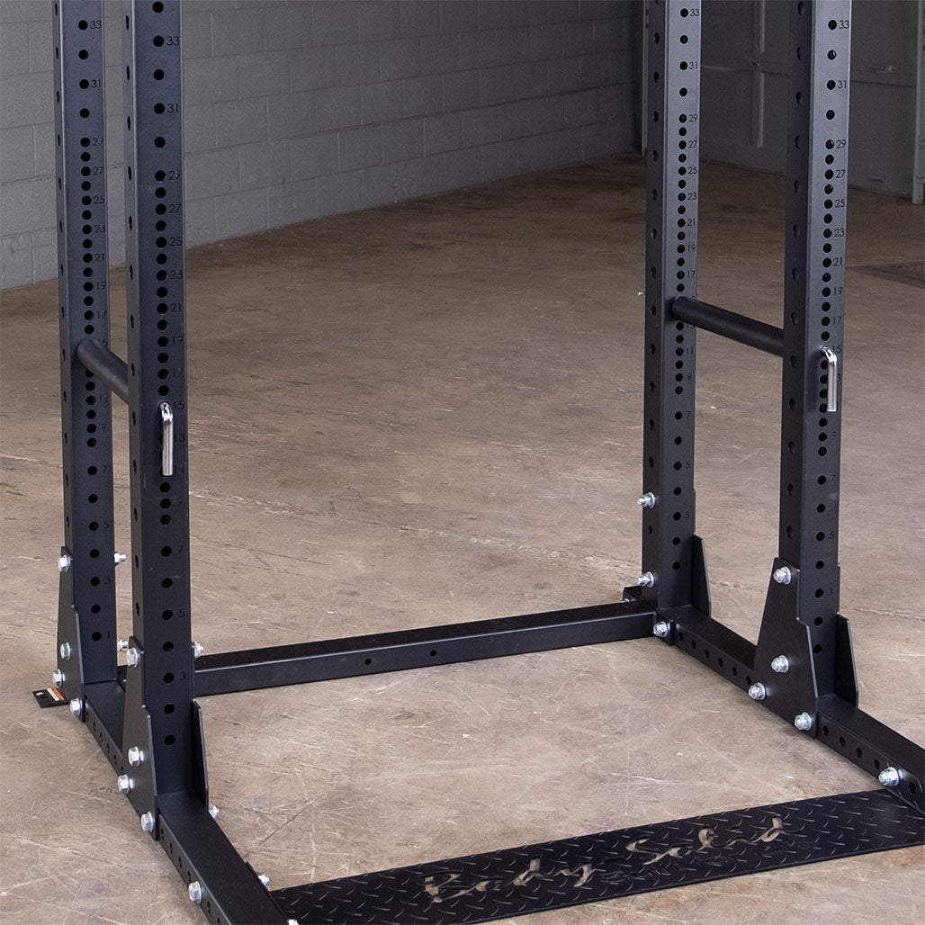 Pro ClubLine Pin Pipe Safeties - installed in power rack