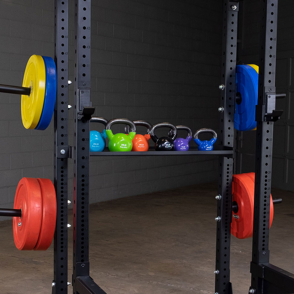 Pro ClubLine Storage Tray Attachment - installed on rack