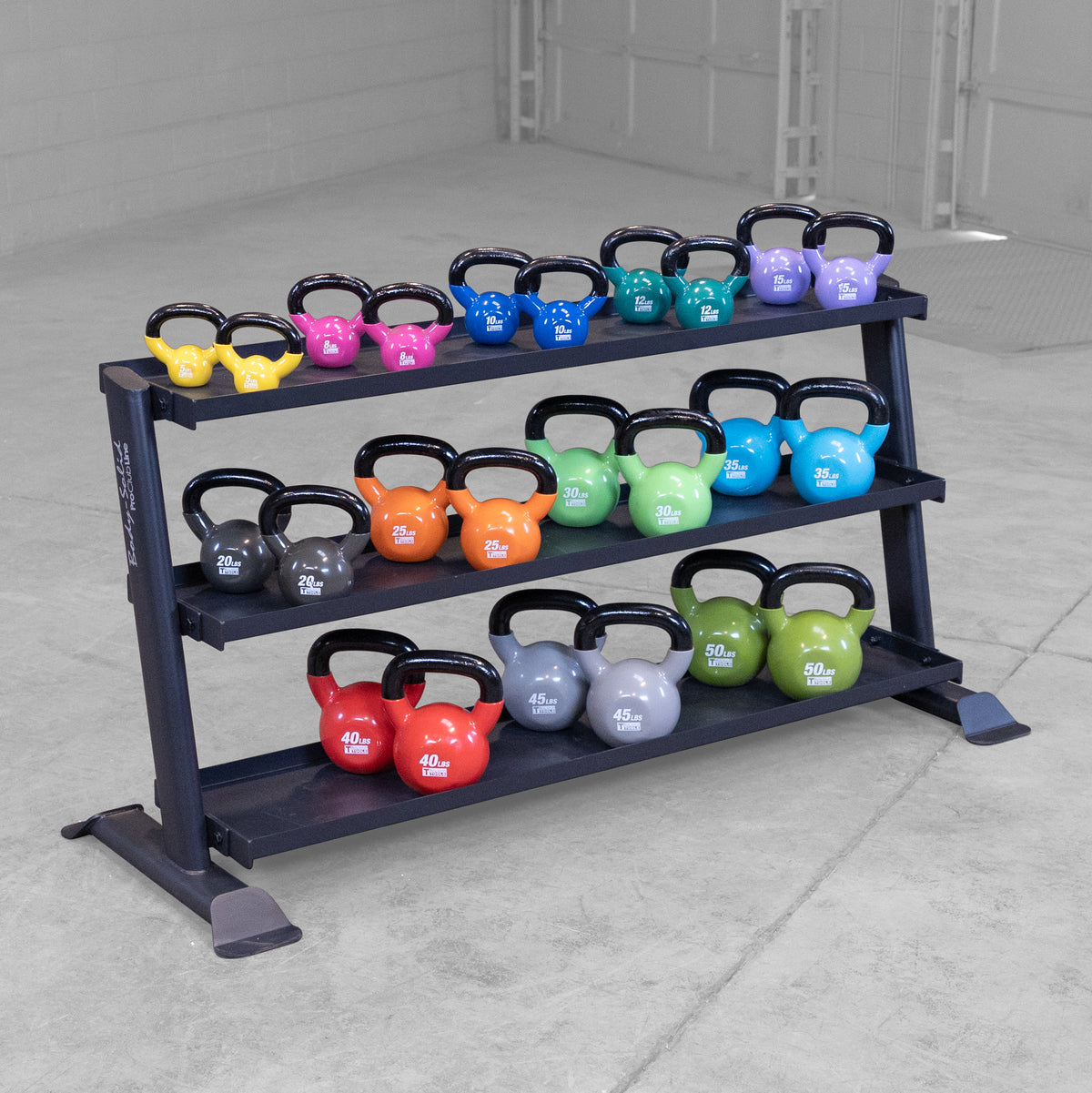 Body-Solid Pro ClubLine SRK200 3-Tier Kettlebell Rack - view 4