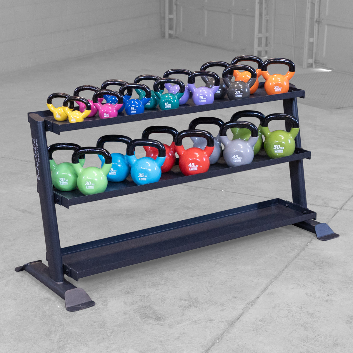 Body-Solid Pro ClubLine SRK200 3-Tier Kettlebell Rack - view 5