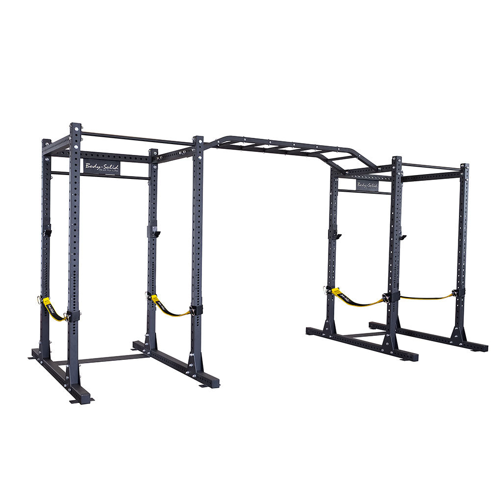 Body-Solid SPR1000SSDB double power racks with strap safeties