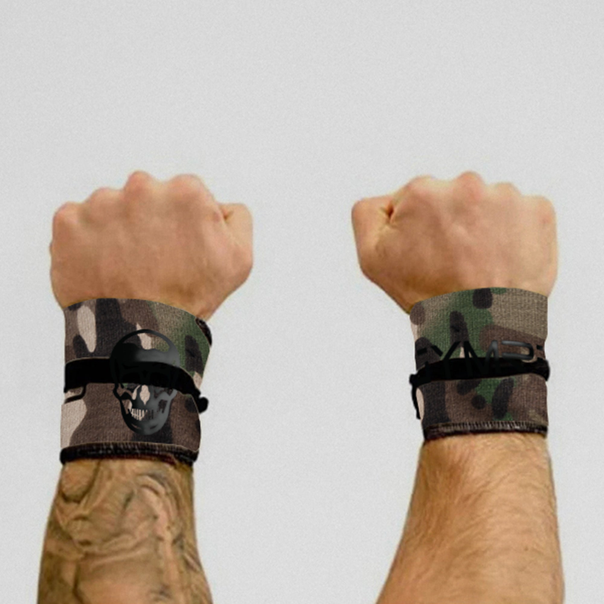 Strength Wrist Wraps - Adjustable Support - Camo