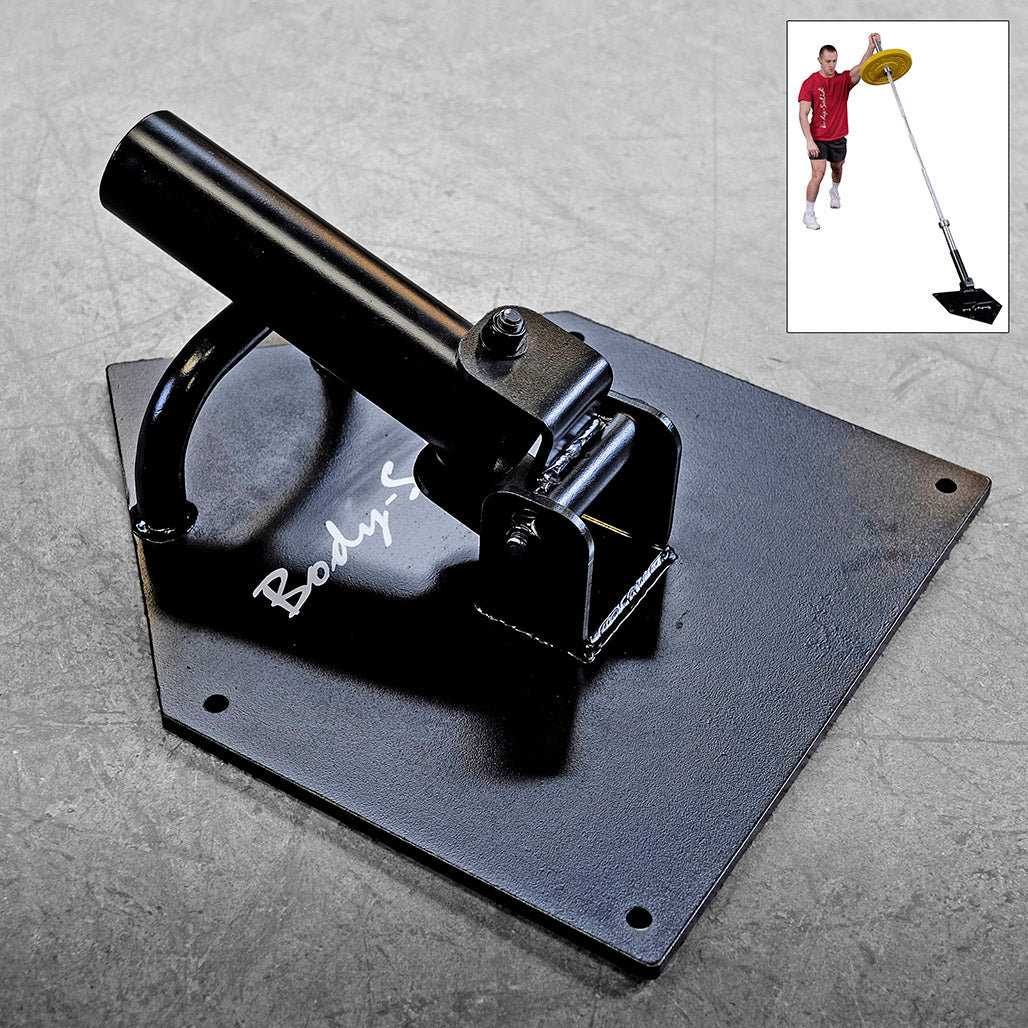 Body-Solid Tools Home Plate T-Bar Row Landmine - home plate detail