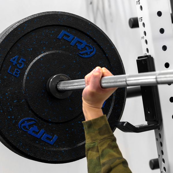 Lifter deadlifting with the PRx Reef Power Barbell