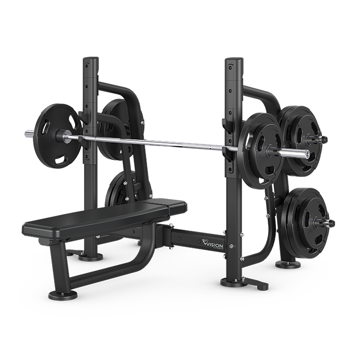 Vision Keystone Olympic Flat Spotter Bench