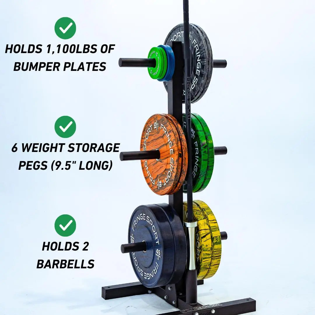 Vertical Barbell & Bumper Plate Holder