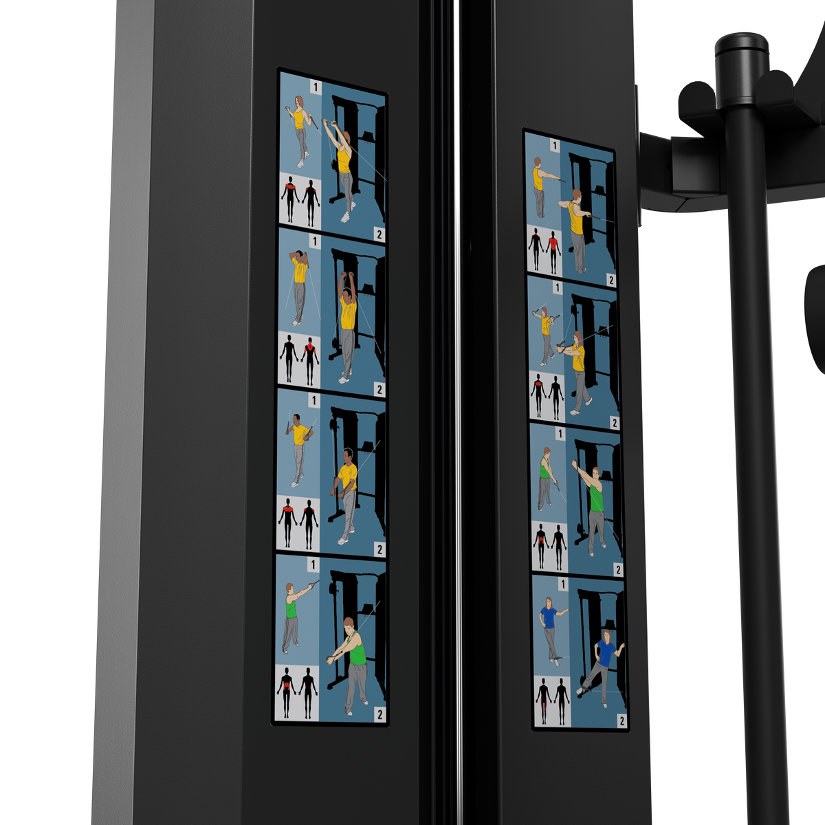 Vision Fitness 300-FT Functional Trainer exercise placard