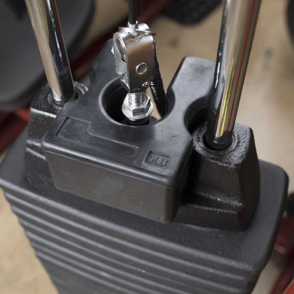 Weight Stack Adapter Plate Set - 5 lb plate on weight stack