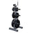 Body-Solid 6-Post Weight Tree and Bar Holder for Olympic Weight Plates - Loaded with plates