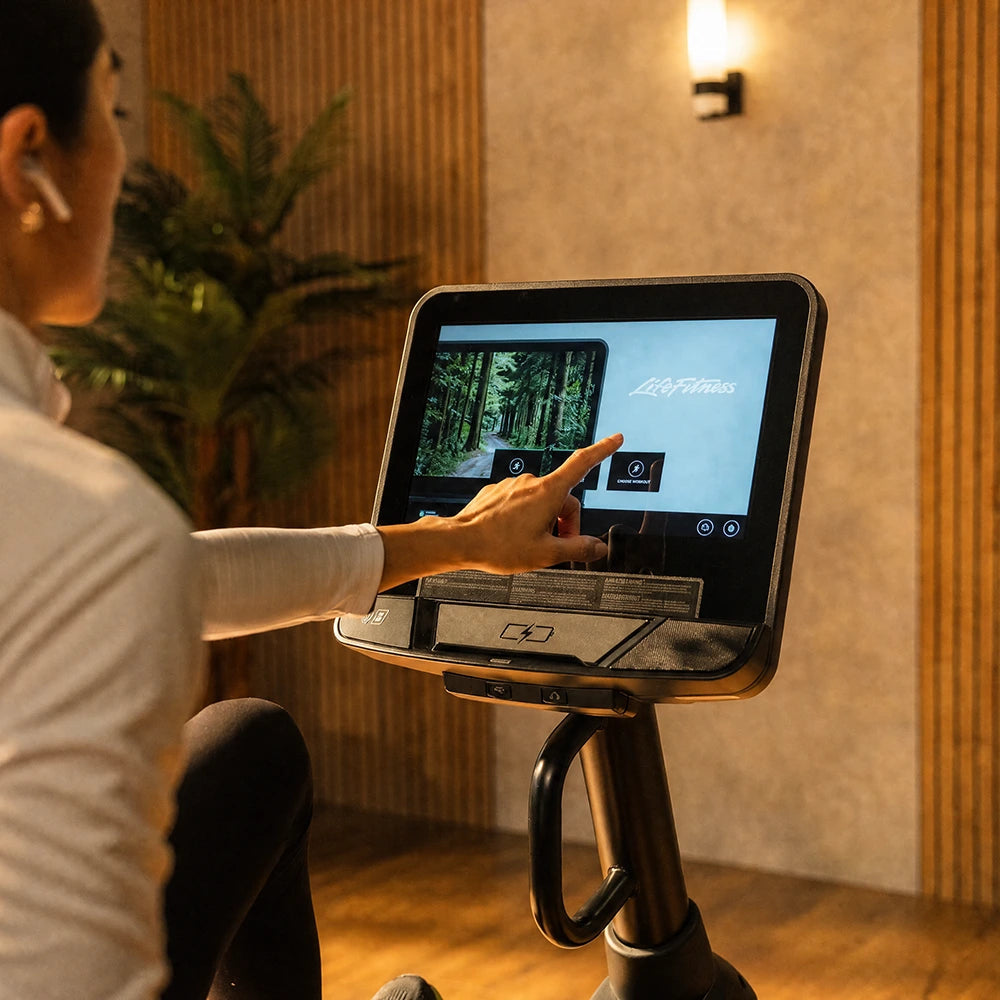 Atmos Recumbent Bike Home Edition - angled view