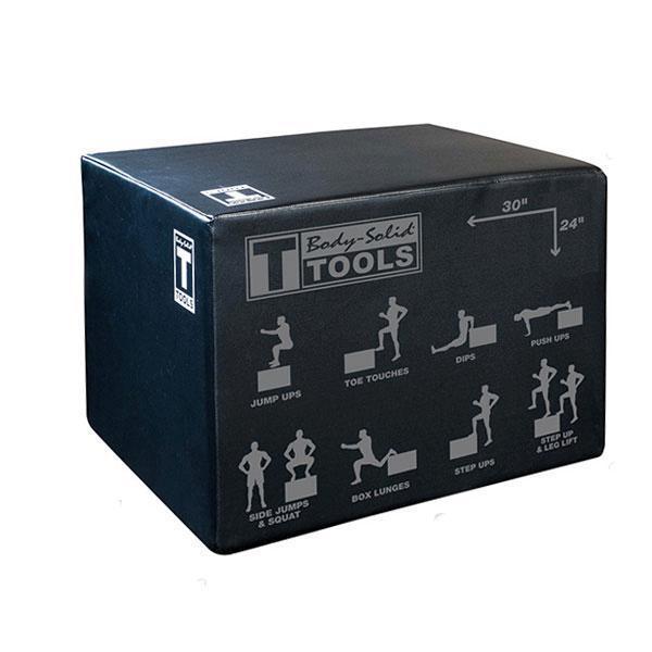 Caja pliométrica blanda de 3 vías Body-Solid Tools de 20 x 24 x 30 pulgadas