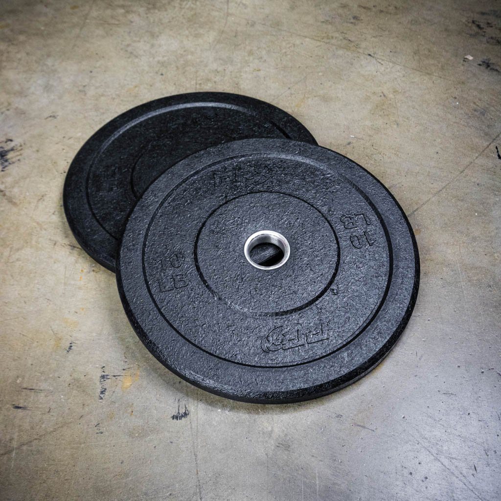 PRx Crumb Rubber Bumper Plate steel insert and collar opening