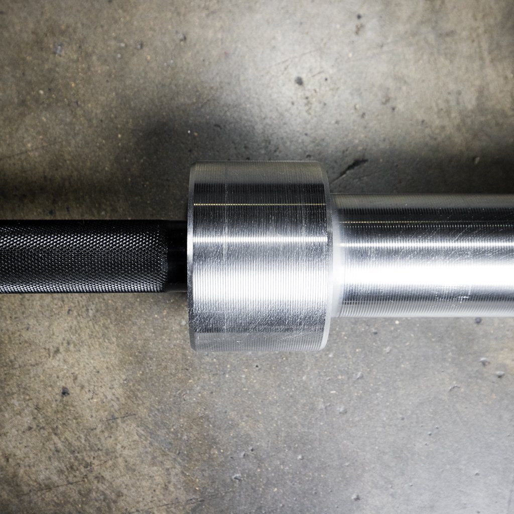 PRx Dakota Power Barbell center knurl detail