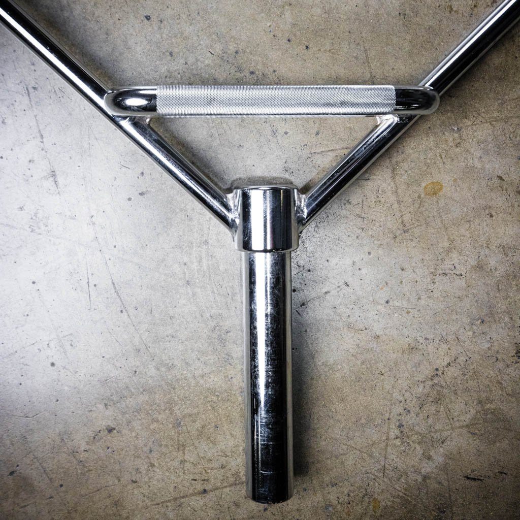 PRx Olympic Hex Barbell sleeve loaded with plates