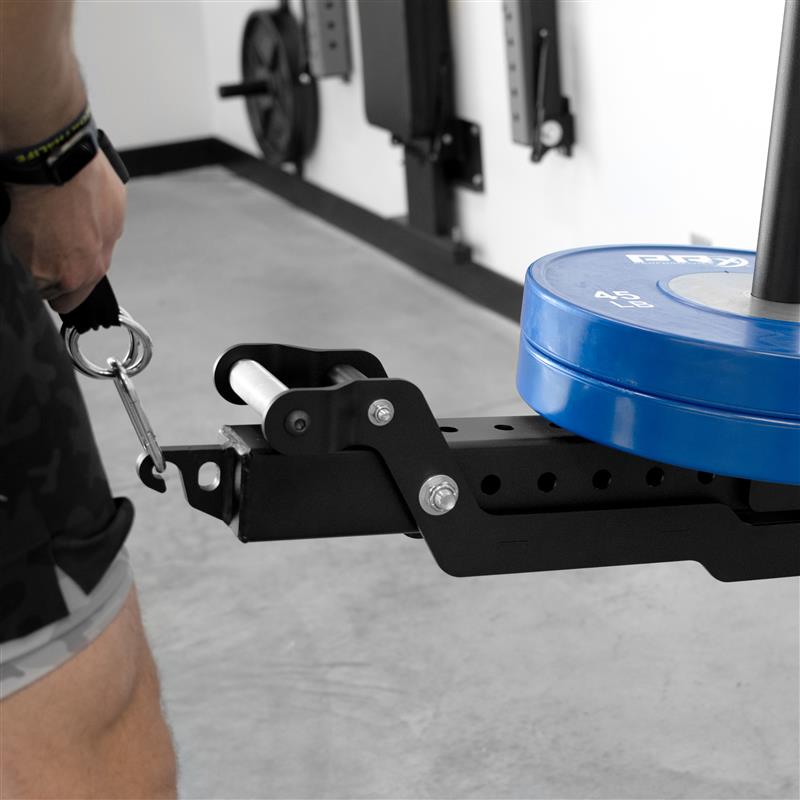 PRx Profile Belt Squat folded flat against the wall