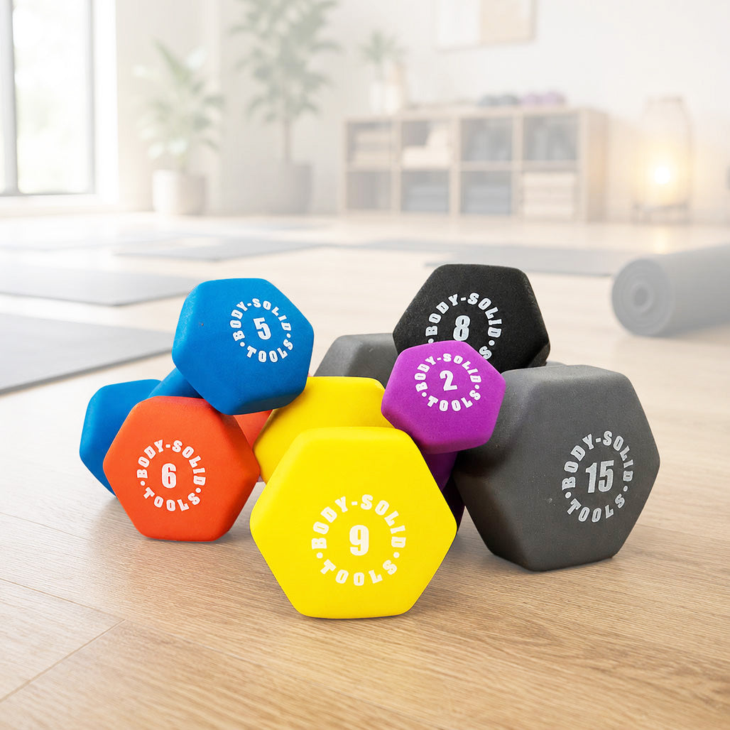 Body-Solid Tools Neoprene Dumbbells - set