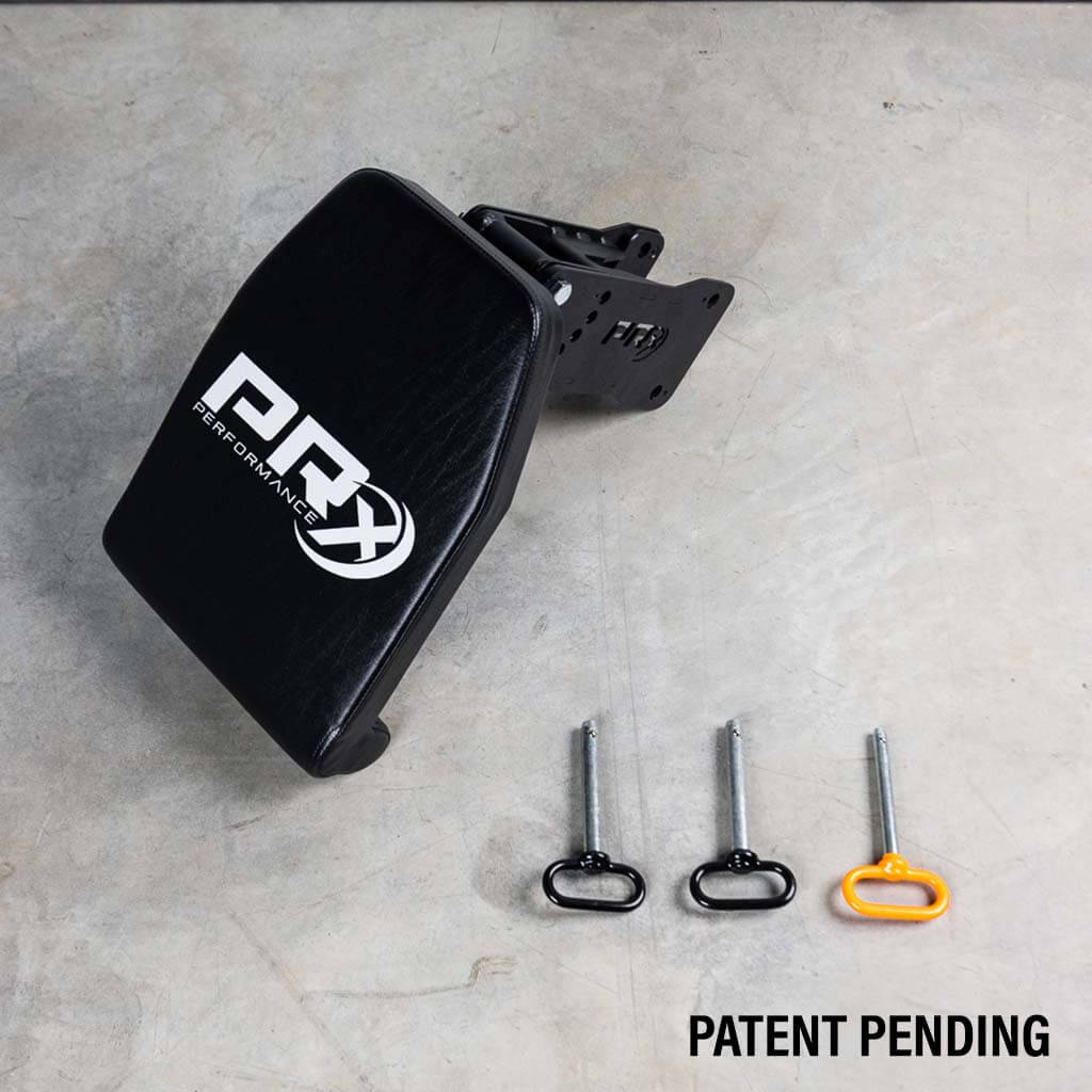 PRx Axis Pad in a home gym rack setup