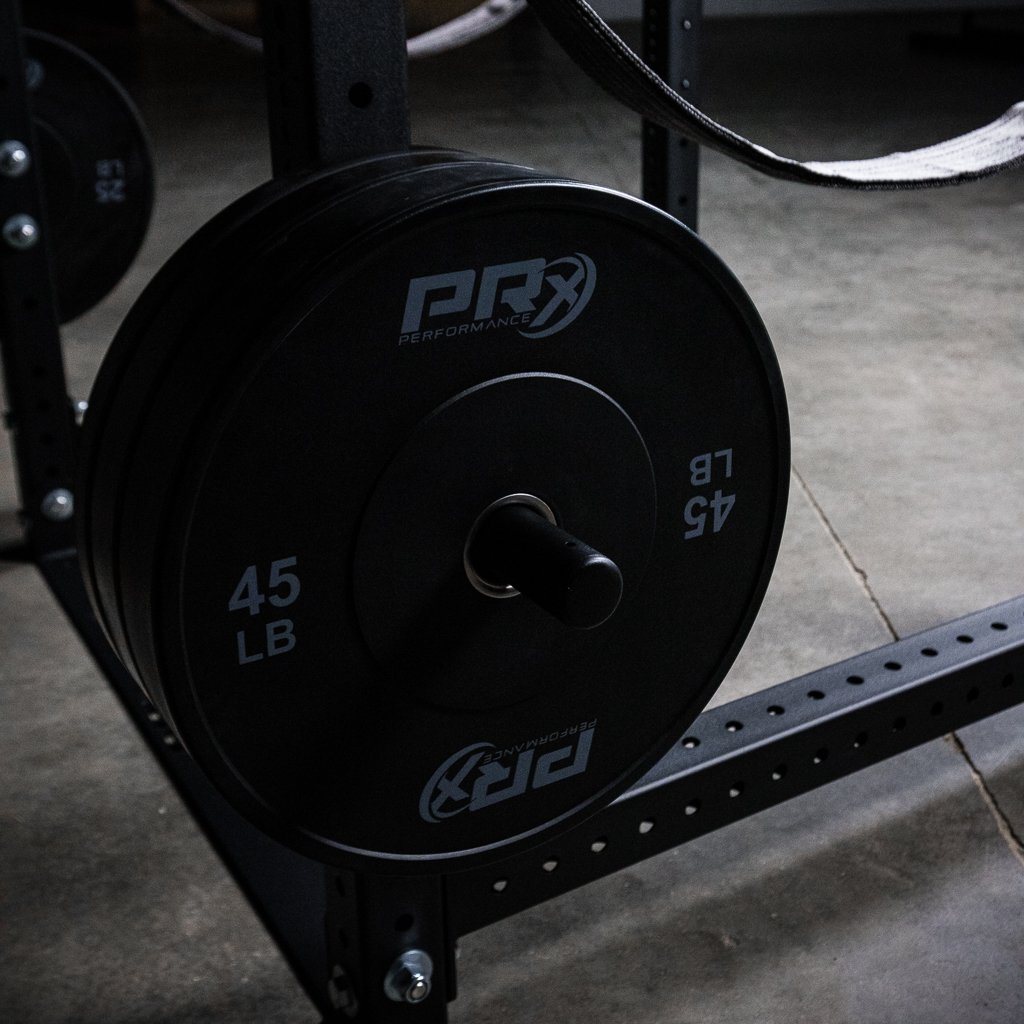 Build Limitless weight storage peg bolted to a rack upright