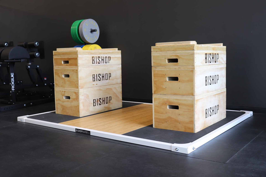 Bishop Barbell Lifting Platforms (Frame-Only) No Band Pegs
