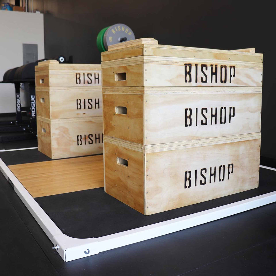 Bishop Barbell Lifting Platforms (Frame-Only) No Band Pegs
