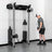 Cable trolley with knurled handle on the wall mounted rack upright