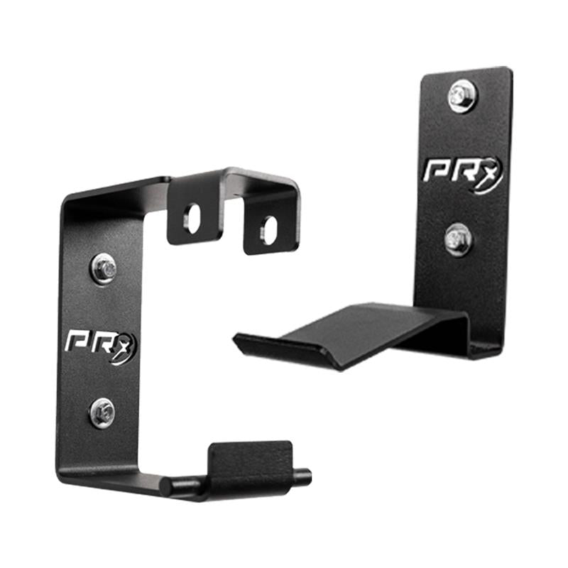 Close-up of the 7-gauge steel Profile Leg Curl Extension Storage bracket