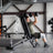 PRx Stealth Weight Bench stored upright against a wall