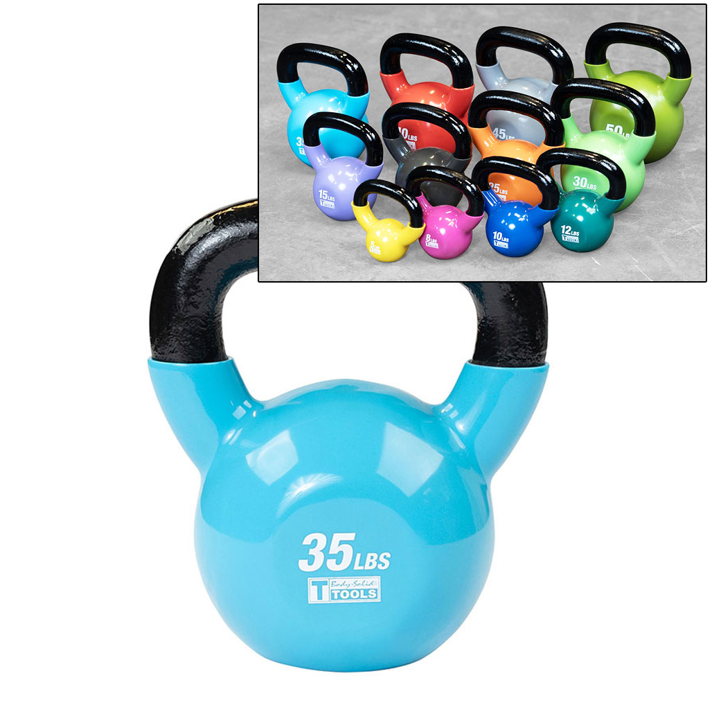 Body-Solid KBV vinyl dipped kettlebells
